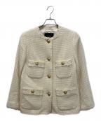allurevilleアルアバイル）の古着「ロービングツイードショートコート」｜アイボリー