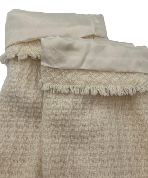 allureville（アルアバイル）allureville (アルアバイル) ロービングツイードショートコート アイボリー サイズ:2の古着・服飾アイテム