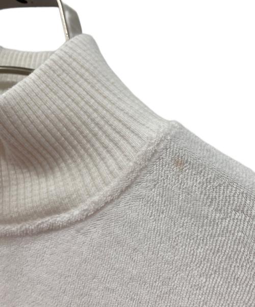 LACOSTE（ラコステ）LACOSTE (ラコステ) パイル地ハーフジップジャケット ホワイト サイズ:38の古着・服飾アイテム