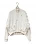 LACOSTE（ラコステ）の古着「パイル地ハーフジップジャケット」｜ホワイト