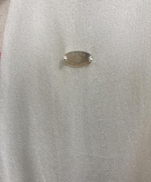 Rene（ルネ）Rene (ルネ) パール装飾ボタンレスカーディガン ホワイト サイズ:38の古着・服飾アイテム