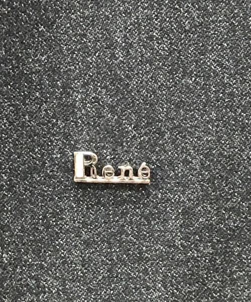 Rene（ルネ）Rene (ルネ) デニムライクパール装飾ワンピース ブラック サイズ:36の古着・服飾アイテム