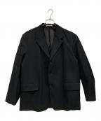 AURALEEオーラリー）の古着「SUPER FINE WOOL COTTON TWILL OVER JACKET」｜ブラック