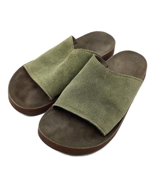 The Sandalman（ザサンダルマン）The Sandalman (ザサンダルマン) 1 Strap Sandal オリーブ サイズ:8の古着・服飾アイテム