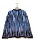 MAISON SPECIAL (メゾンスペシャル) Blister Jacquard Prime-Over Crew Neck Knit Pullover ブルー サイズ:1：9000円