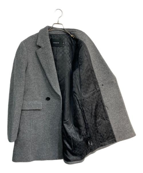 COACH（コーチ）COACH (コーチ) ウールダブルチェスターコート　CL279 グレー サイズ:Mの古着・服飾アイテム