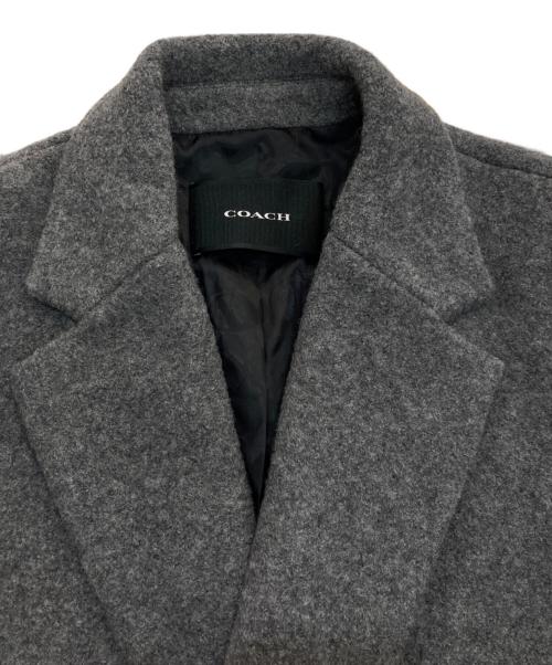 COACH（コーチ）COACH (コーチ) ウールダブルチェスターコート　CL279 グレー サイズ:Mの古着・服飾アイテム