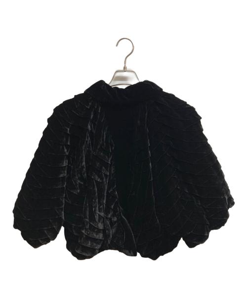 GIORGIO ARMANI（ジョルジョアルマーニ）GIORGIO ARMANI (ジョルジョアルマーニ) ベルベットボレロジャケット ブラック サイズ:40の古着・服飾アイテム