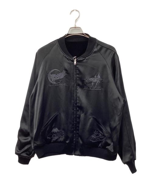 I Need You Baby（アイ ニード ユー ベイビー）I Need You Baby (アイ ニード ユー ベイビー) YI (ヤマイチ) リバーシブルスカジャン ブラック サイズ:Lの古着・服飾アイテム