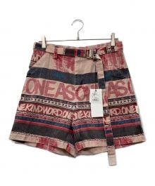 sacai×eric haze（サカイ×エリック・ヘイズ）の古着「プリントショートパンツ」｜レッド