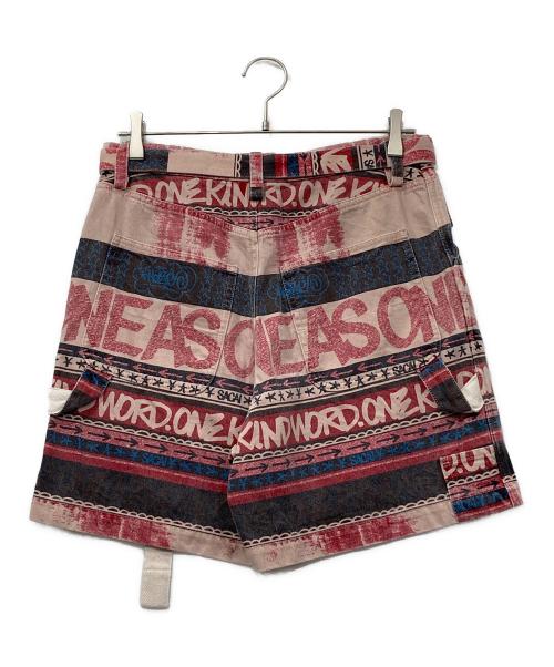 sacai（サカイ）sacai (サカイ) ERIC HAZE (エリックヘイズ) プリントショートパンツ レッド サイズ:1の古着・服飾アイテム