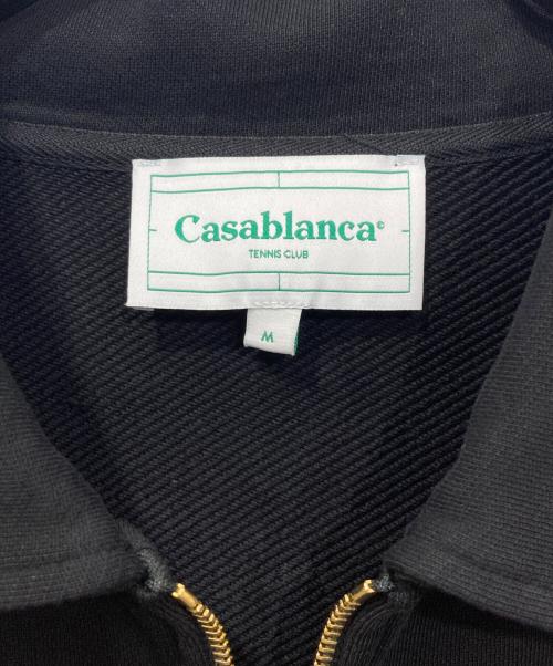CASABLANCA（カサブランカ）CASABLANCA (カサブランカ) ELEMENTS EN CRAYON EMBROIDERED TRACK JACKET/トラックジャケット ブラック サイズ:Mの古着・服飾アイテム