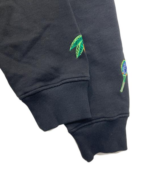 CASABLANCA（カサブランカ）CASABLANCA (カサブランカ) ELEMENTS EN CRAYON EMBROIDERED TRACK JACKET/トラックジャケット ブラック サイズ:Mの古着・服飾アイテム