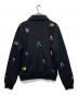 CASABLANCA (カサブランカ) ELEMENTS EN CRAYON EMBROIDERED TRACK JACKET/トラックジャケット ブラック サイズ:M：50000円