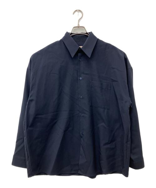MARNI（マルニ）MARNI (マルニ) トロピカルウールシャツ ネイビー サイズ:48の古着・服飾アイテム
