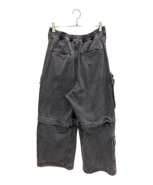 MAISON SPECIAL（メゾンスペシャル）MAISON SPECIAL (メゾンスペシャル) Big Pocket 2WAY Buggy Denim Cargo Pants ブラック サイズ:1の古着・服飾アイテム