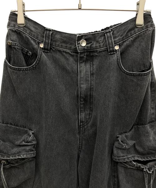 MAISON SPECIAL（メゾンスペシャル）MAISON SPECIAL (メゾンスペシャル) Big Pocket 2WAY Buggy Denim Cargo Pants ブラック サイズ:1の古着・服飾アイテム