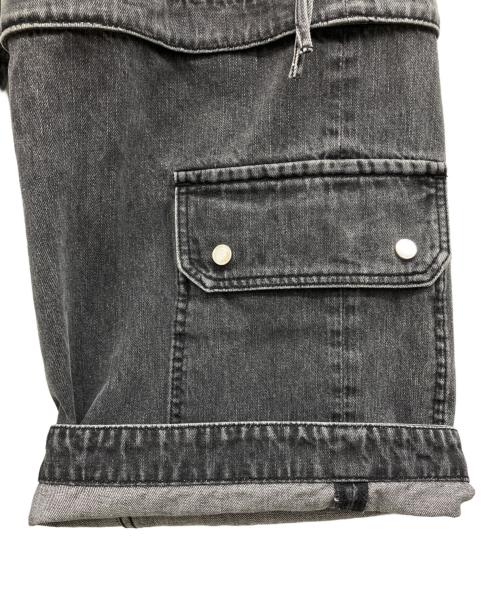 MAISON SPECIAL（メゾンスペシャル）MAISON SPECIAL (メゾンスペシャル) Big Pocket 2WAY Buggy Denim Cargo Pants ブラック サイズ:1の古着・服飾アイテム