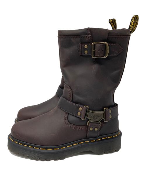 Dr.Martens（ドクターマーチン）Dr.Martens (ドクターマーチン) ANISTONE HI プルオン ブーツ ブラウン サイズ:UK5の古着・服飾アイテム