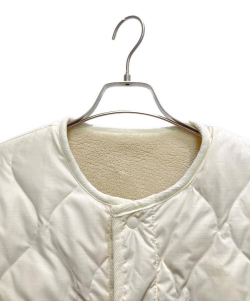 TAION（タイオン）TAION (タイオン) NOLLEY'S (ノーリーズ) ノーカラーボアコート アイボリー サイズ:FREEの古着・服飾アイテム