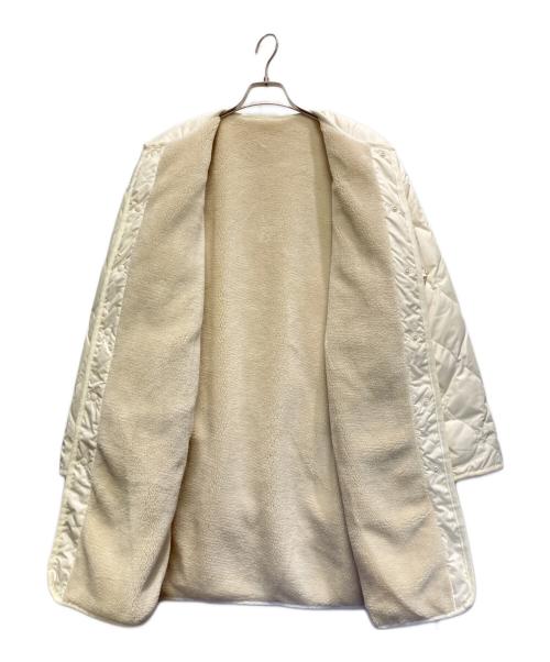 TAION（タイオン）TAION (タイオン) NOLLEY'S (ノーリーズ) ノーカラーボアコート アイボリー サイズ:FREEの古着・服飾アイテム