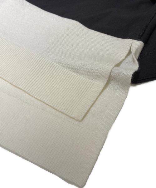 ENFOLD（エンフォルド）ENFOLD (エンフォルド) KNIT-LAYERED PULLOVER ブラック サイズ:38の古着・服飾アイテム