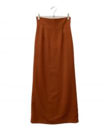 CLANE（クラネ）の古着「HIGH WAIST STRAIGHT MAXI SKIRT」｜ブラウン