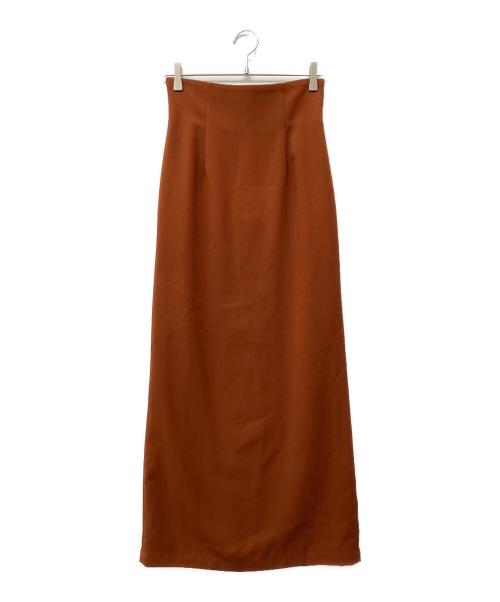 CLANE（クラネ）CLANE (クラネ) HIGH WAIST STRAIGHT MAXI SKIRT ブラウン サイズ:1の古着・服飾アイテム