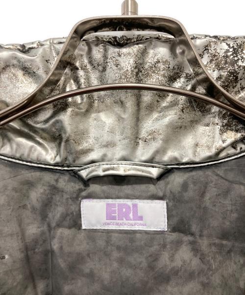 ERL（イーアールエル）ERL (イーアールエル) メタリック中綿ジャケット シルバー サイズ:XLの古着・服飾アイテム