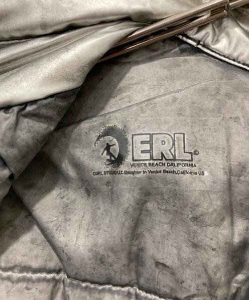 ERL（イーアールエル）ERL (イーアールエル) メタリック中綿ジャケット シルバー サイズ:XLの古着・服飾アイテム