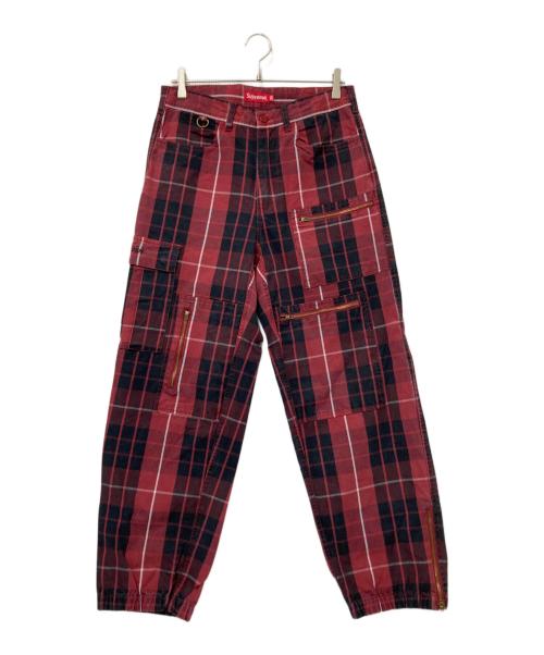 SUPREME（シュプリーム）SUPREME (シュプリーム) Cargo Flight Pant レッド×ブラック サイズ:W30の古着・服飾アイテム