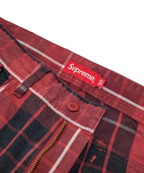 SUPREME（シュプリーム）SUPREME (シュプリーム) Cargo Flight Pant レッド×ブラック サイズ:W30の古着・服飾アイテム