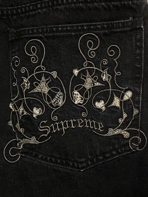 SUPREME（シュプリーム）SUPREME (シュプリーム) Coogi (クージー) Baggy Jean ブラック サイズ:W30の古着・服飾アイテム