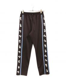 Candy Stripper（キャンディーストリッパー）の古着「TO BE LAZY PANDA CHINA JERSEY PANTS」｜ブラウン