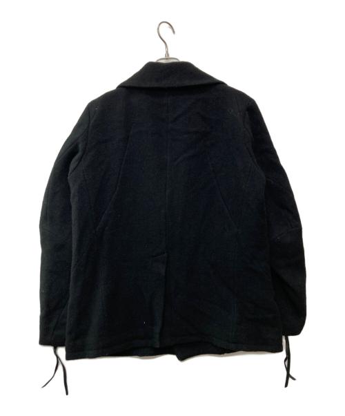 D.HYGEN（ディーハイゲン）D.HYGEN (ディーハイゲン) Pコート/HARRIS TWEED WASHER P-COAT ブラック サイズ:3の古着・服飾アイテム