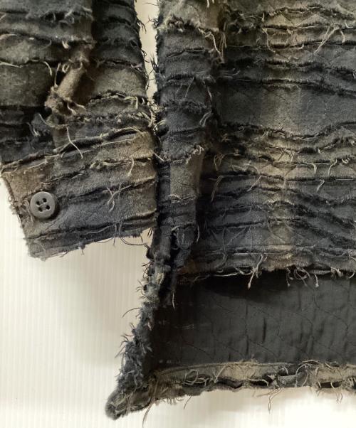 D.HYGEN（ディーハイゲン）D.HYGEN (ディーハイゲン) ダメージシャツジャケット ブラウン サイズ:2の古着・服飾アイテム