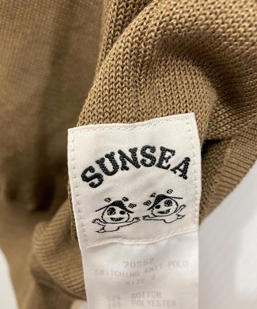 SUNSEA（サンシー）SUNSEA (サンシー) SWITCHING KNIT POLO ブラウン サイズ:2の古着・服飾アイテム