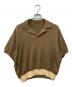 SUNSEA（サンシー）の古着「SWITCHING KNIT POLO」｜ブラウン