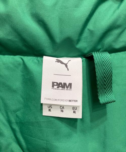 PUMA（プーマ）PUMA (プーマ) PAM (パム) PUFFER JACKET グリーン サイズ:XLの古着・服飾アイテム