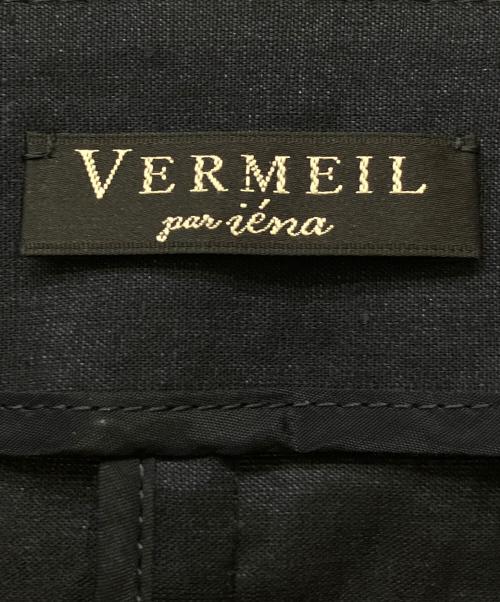 VERMEIL par iena（ヴェルメイユ パー イエナ）VERMEIL par iena (ヴェルメイユ パー イエナ) NALYAストレッチノーカラージャケット ネイビー サイズ:36の古着・服飾アイテム