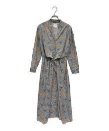Ameri（アメリ）の古着「SHIRT DRESS」｜サックスブルー×ピンク