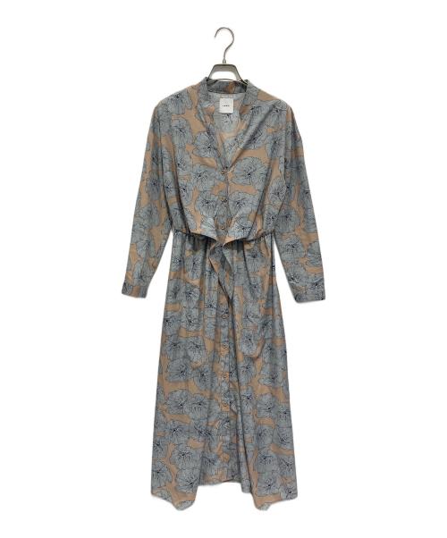 Ameri（アメリ）AMERI (アメリ) SHIRT DRESS サックスブルー×ピンク サイズ:Freeの古着・服飾アイテム