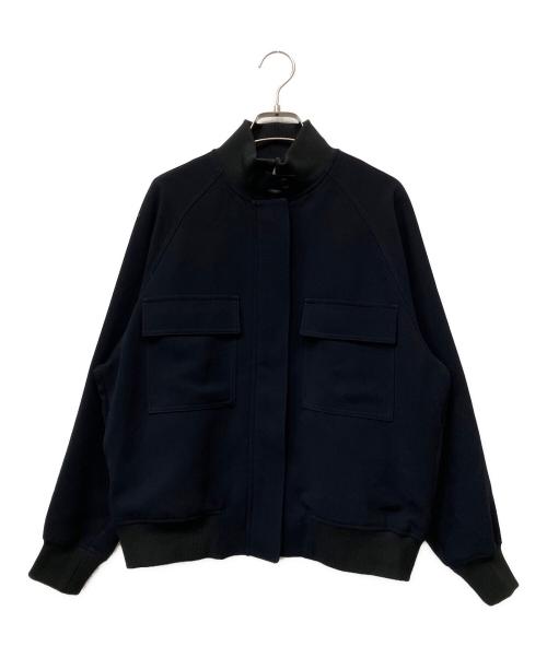 uncrave（アンクレイヴ）uncrave (アンクレイヴ) ウォッシャブルダブルクロスブルゾン ネイビー サイズ:1の古着・服飾アイテム