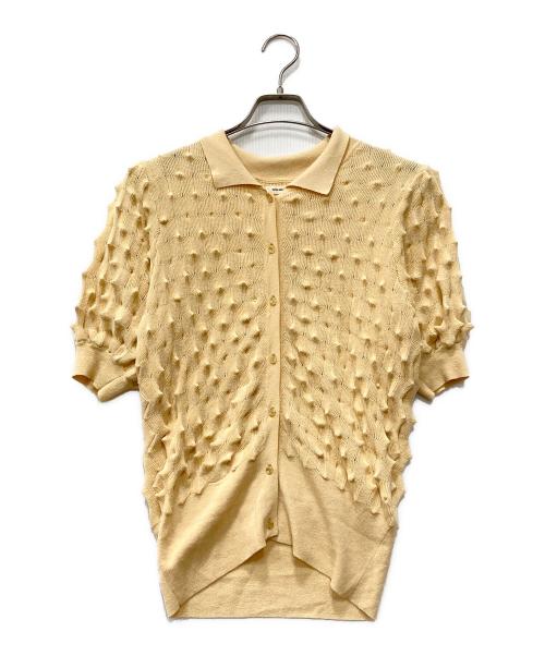 Open Sesame Club（オープンセサミクラブ）open sesame club (オープンセサミクラブ) DORIAN POLO CARDIGAN ベージュ サイズ:下記参照の古着・服飾アイテム