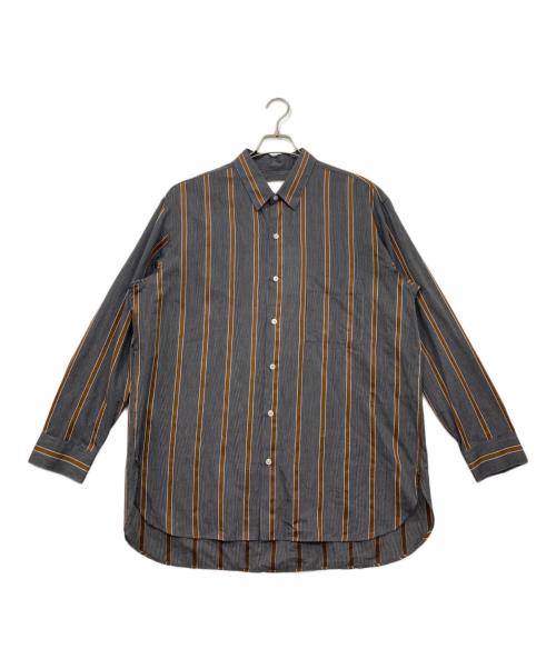 CristaSeya（クリスタセヤ）CristaSeya (クリスタセヤ) Salvatore Piccolo (サルヴァトーレ・ピッコロ) シャツ グレー×ブラウン サイズ:XLの古着・服飾アイテム