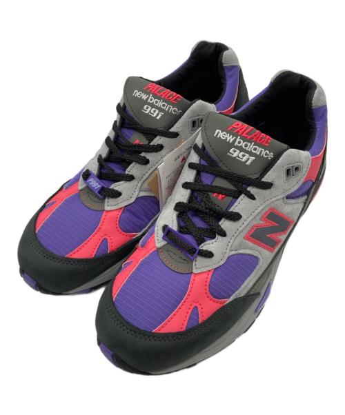 NEW BALANCE（ニューバランス）NEW BALANCE (ニューバランス) PALACE (パレス) ローカットスニーカー ブラック×パープル サイズ:7 1/2 未使用品の古着・服飾アイテム
