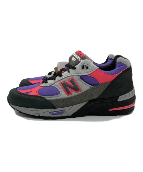 NEW BALANCE（ニューバランス）NEW BALANCE (ニューバランス) PALACE (パレス) ローカットスニーカー ブラック×パープル サイズ:7 1/2 未使用品の古着・服飾アイテム