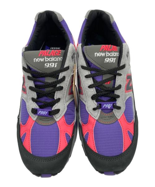 NEW BALANCE（ニューバランス）NEW BALANCE (ニューバランス) PALACE (パレス) ローカットスニーカー ブラック×パープル サイズ:7 1/2 未使用品の古着・服飾アイテム