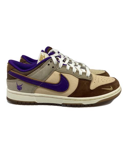 NIKE（ナイキ）NIKE (ナイキ) DUNK LOW(ダンク ロー) ベージュ×パープル サイズ:25.5㎝の古着・服飾アイテム