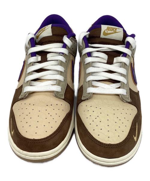 NIKE（ナイキ）NIKE (ナイキ) DUNK LOW(ダンク ロー) ベージュ×パープル サイズ:25.5㎝の古着・服飾アイテム